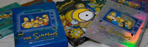 Simpsons DVD boxar